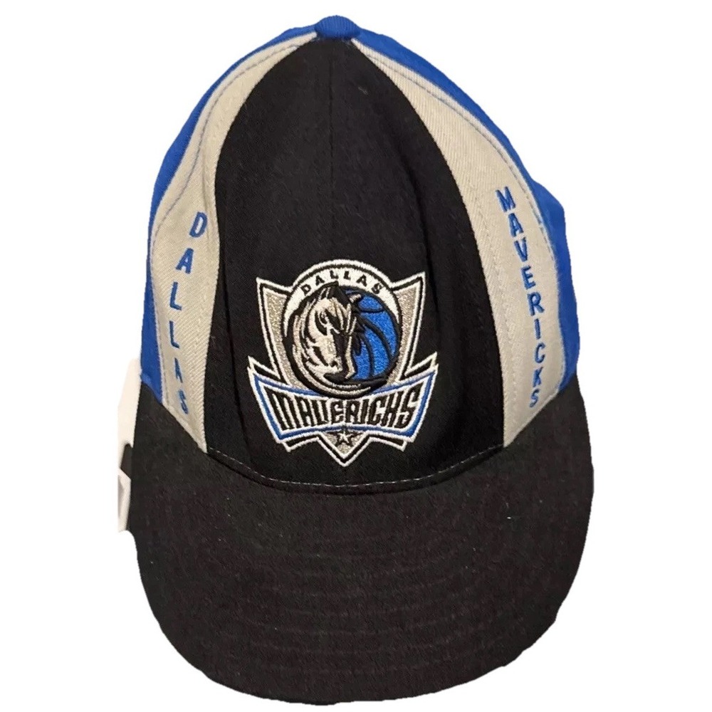 Vintage‎ Reebok Dallas Mavericks Blue Wool Fitted Hat 7 3/8" NBA Team Headwear
